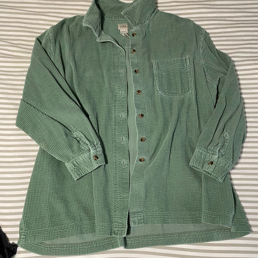 LL Bean corduroy shacket